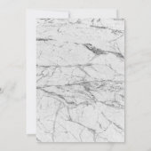 スウィート16バラ金ゴールドプリンセスクラウンホワイトマーブル 招待状 (裏面)