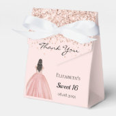 スウィート16バラ金ゴールドプリンセスドレス フェイバーボックス (正面サイド)