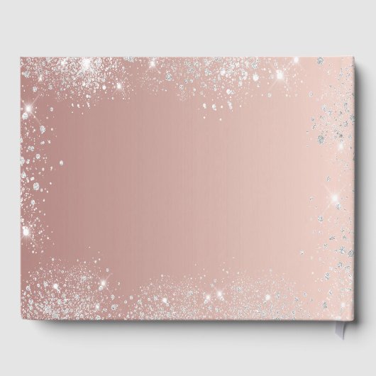 スウィート16バラ金ゴールドホワイトドレス誕生日 ゲストブック (裏面)