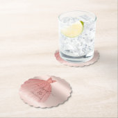 スウィート16バラ金ゴールドモダンスクリプトグラム誕生日 ペーパーコースター (インサイチュ)