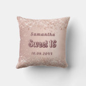 スウィート16バラ金ゴールド名 クッション (裏面)