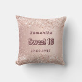 スウィート16バラ金ゴールド名 クッション (正面)