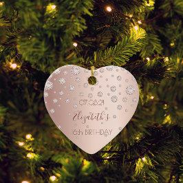 スウィート16バラ金ゴールド セラミックオーナメント