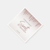 スウィート16バースデーパーティーカスタム紙 スタンダードカクテルナプキン (角)