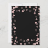 スウィート16バースデーパーティーバラ金ゴールドグラムグリッター 招待状 (裏面)