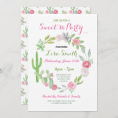 スウィート16バースデーパーティーフィエスタカボス招待状 招待状 (正面/裏面)
