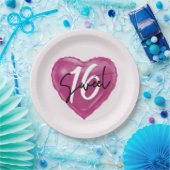 スウィート16バースデーパーティープレート ペーパープレート (パーティー)