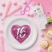 スウィート16バースデーパーティープレート ペーパープレート (パーティー)