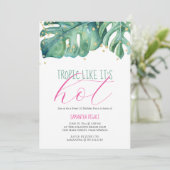 スウィート16バースデーパーティールアウ（ハワイ式宴会）テーマ 招待状 (スタンド正面)