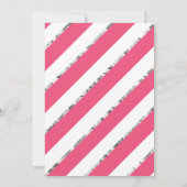 スウィート16バースデーパーティー招待状フェイクグリッター 招待状 (裏面)