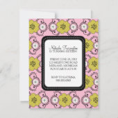 スウィート16バースデーパーティ招待状|ボホシック} 招待状 (裏面)