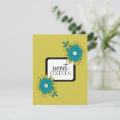 スウィート16バースデーパーティ招待状|ボホシック} 招待状 (スタンド正面)