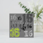 スウィート16バースデーパーティ招待状 招待状 (スタンド正面)