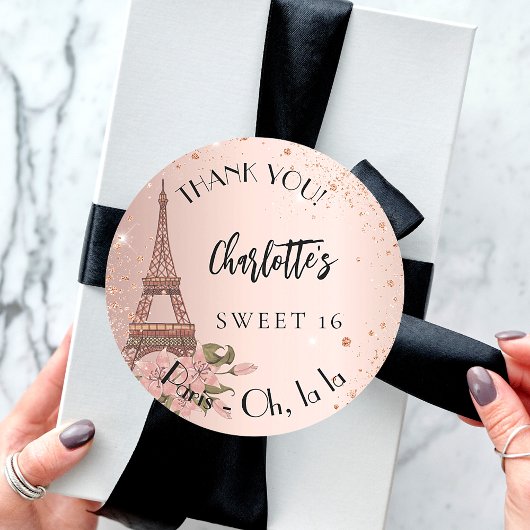 スウィート16パリエッフェルタワーユー ラウンドシール