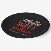 スウィート16パーソナライズされた紙 ペーパープレート (アングル)