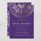 スウィート16パーティの招待状エレガント – ゴールドフォイル 招待状 (正面/裏面)