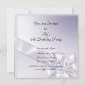 スウィート16パーティの招待状マウベーブレッドバルーン 招待状 (裏面)