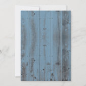 スウィート16パーティーエレガントダスティブルービーチヒトデ 招待状 (裏面)