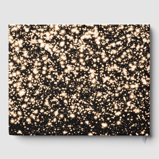 スウィート16パーティーゲストブックミッドナイトグラム金ゴールド ゲストブック (裏面)