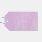 スウィート16パーティー金ゴールドティアララベンダーフローラ ギフトタグ (裏面横)