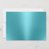 スウィート16ビーチスターフィッシュコーラルシーシェルターコイズ 招待状 (裏面)