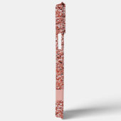 スウィート16ピンクローズ金ゴールドピンクグリッター パーソナライズされた Case-Mate iPhoneケース (裏面 / 右)