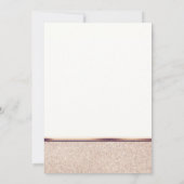 スウィート16フェイクバラ金ゴールドシャンパンパーティの招待状 招待状 (裏面)