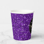 スウィート16フェイクパープルグリッター 紙コップ (右)