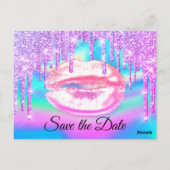 スウィート16ブライダルシャワーキンセアニェラピンクガーリー ポストカード (裏面)