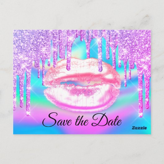 スウィート16ブライダルシャワーキンセアニェラピンクガーリー ポストカード (裏面)