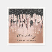 スウィート16ブライダルシャワーバラドリップスダイヤモンド スタンダードカクテルナプキン (正面)