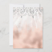 スウィート16ブライダルダイヤモンドドレスグレーシルバーバラ 招待状 (裏面)