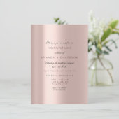 スウィート16ブライダルバラパステルピンクローズダイヤモンド 招待状 (スタンド正面)