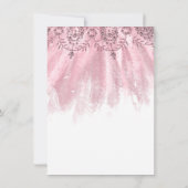 スウィート16ブライダルピンクドレスバラキネアネラホワイト 招待状 (裏面)