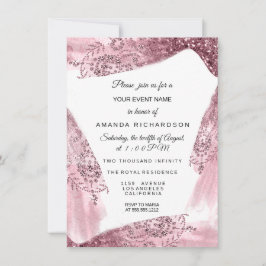 スウィート16ブライダルピンクドレスバラキネアネラホワイト 招待状