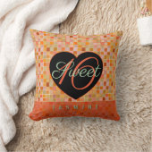 スウィート16ブラックハート10代のガール クッション (ブランケット)