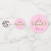 スウィート16プリンセスクラウンオンバラ金ゴールド コンフェッティ (正面)