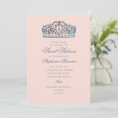 スウィート16プリンセスクラウンマイルストーン誕生日 招待状 (スタンド正面)