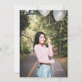 スウィート16プリンセスクラウンマイルストーン誕生日 招待状 (裏面)