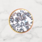 スウィート16プリンセスダイヤモンドオンピンク&ブラック コンフェッティ (スモール正面)