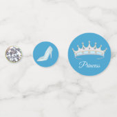 スウィート16プリンセスティアラオンライトターコイズブルー コンフェッティ (正面)