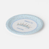 スウィート16プリンセスティアラ&スターズ紙吹雪 ペーパープレート (アングル)