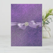 スウィート16ボウ&ダマスク誕生日招待状 招待状 (スタンド正面)