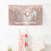 スウィート16モダンバラ金ゴールドドリップ16誕生日 横断幕