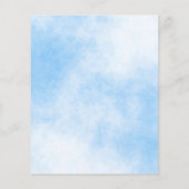 スウィート16ライトブルーグリッター予算招待状 チラシ (裏面)