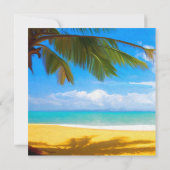 スウィート16ルアウ(ハワイ式宴会)ビーチパーティー 招待状 (裏面)