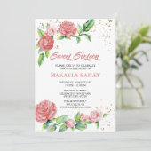 スウィート16ヴィンテージピンクローズ16thバースデーパーティー 招待状 (スタンド正面)