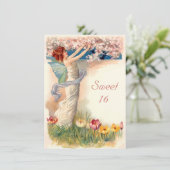 スウィート16ヴィンテージフェアリー 招待状 (スタンド正面)