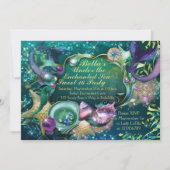 スウィート16人魚アンダーザシー誕生日招待状 招待状 (正面)