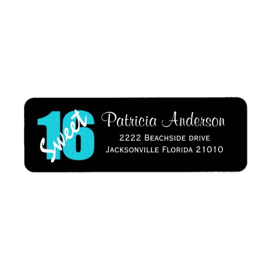 スウィート16住所 シール (正面)